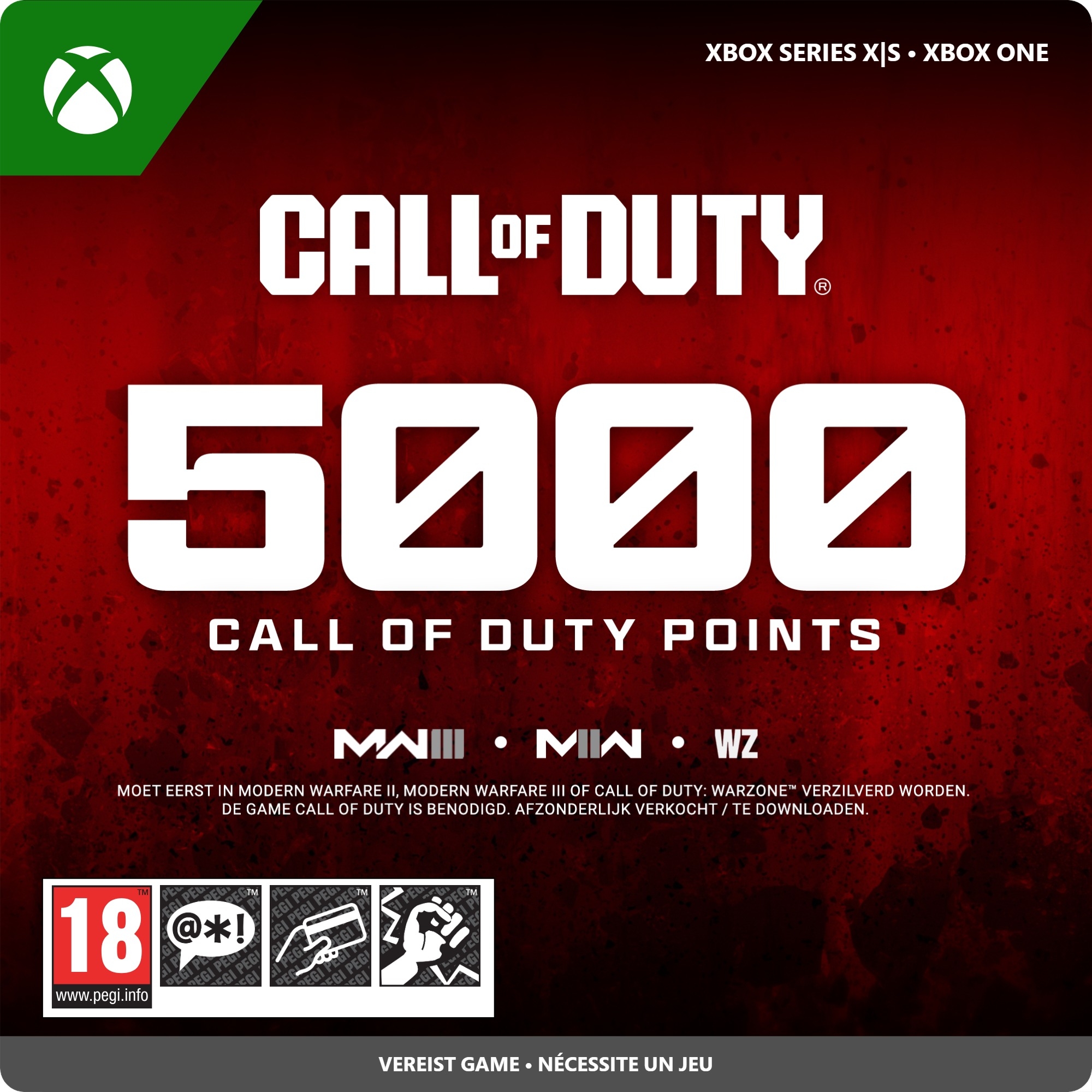 5000 Xbox Call of Duty Points