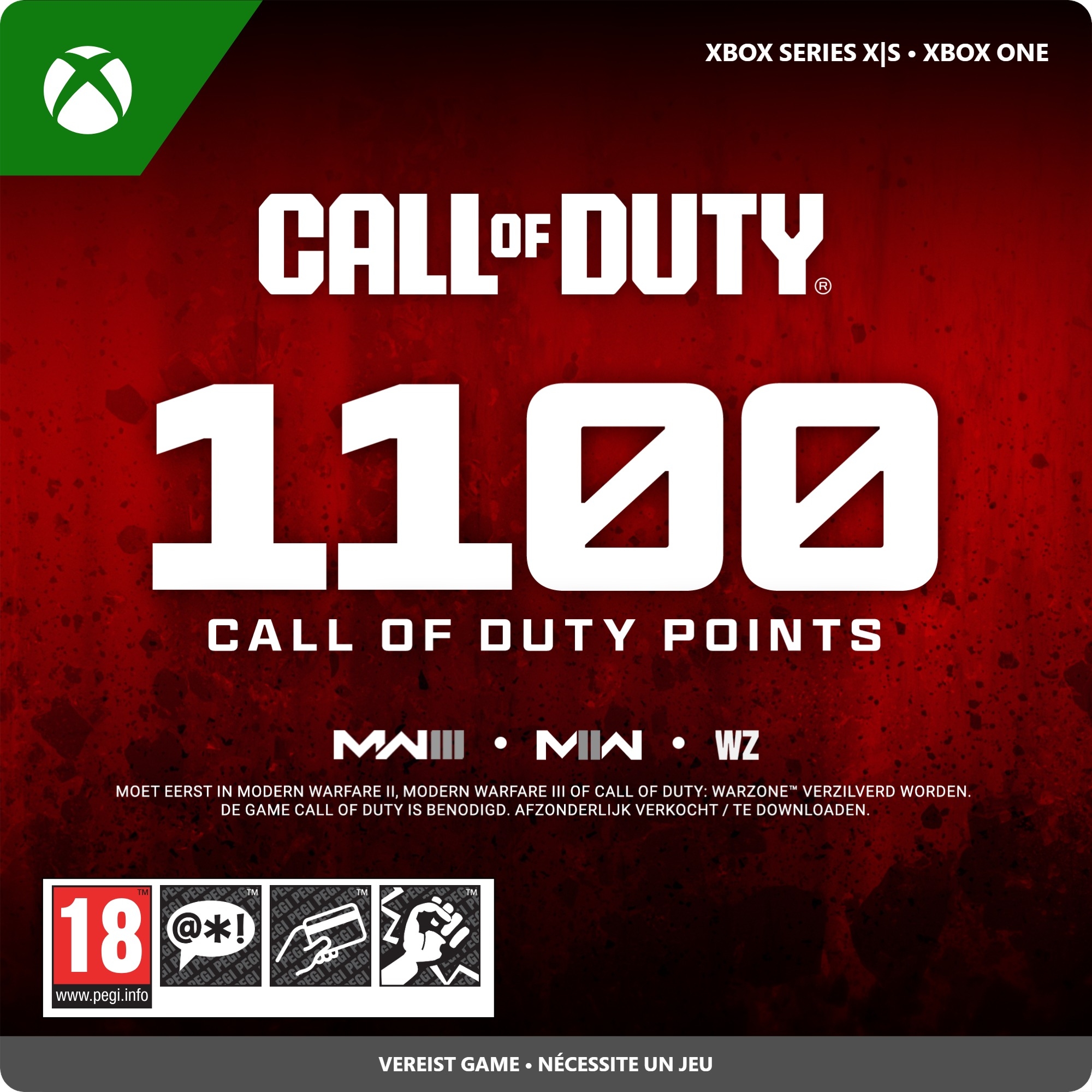 1100 Xbox Call of Duty Points