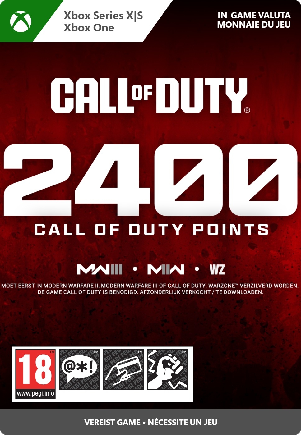 2400 Xbox Call of Duty Points