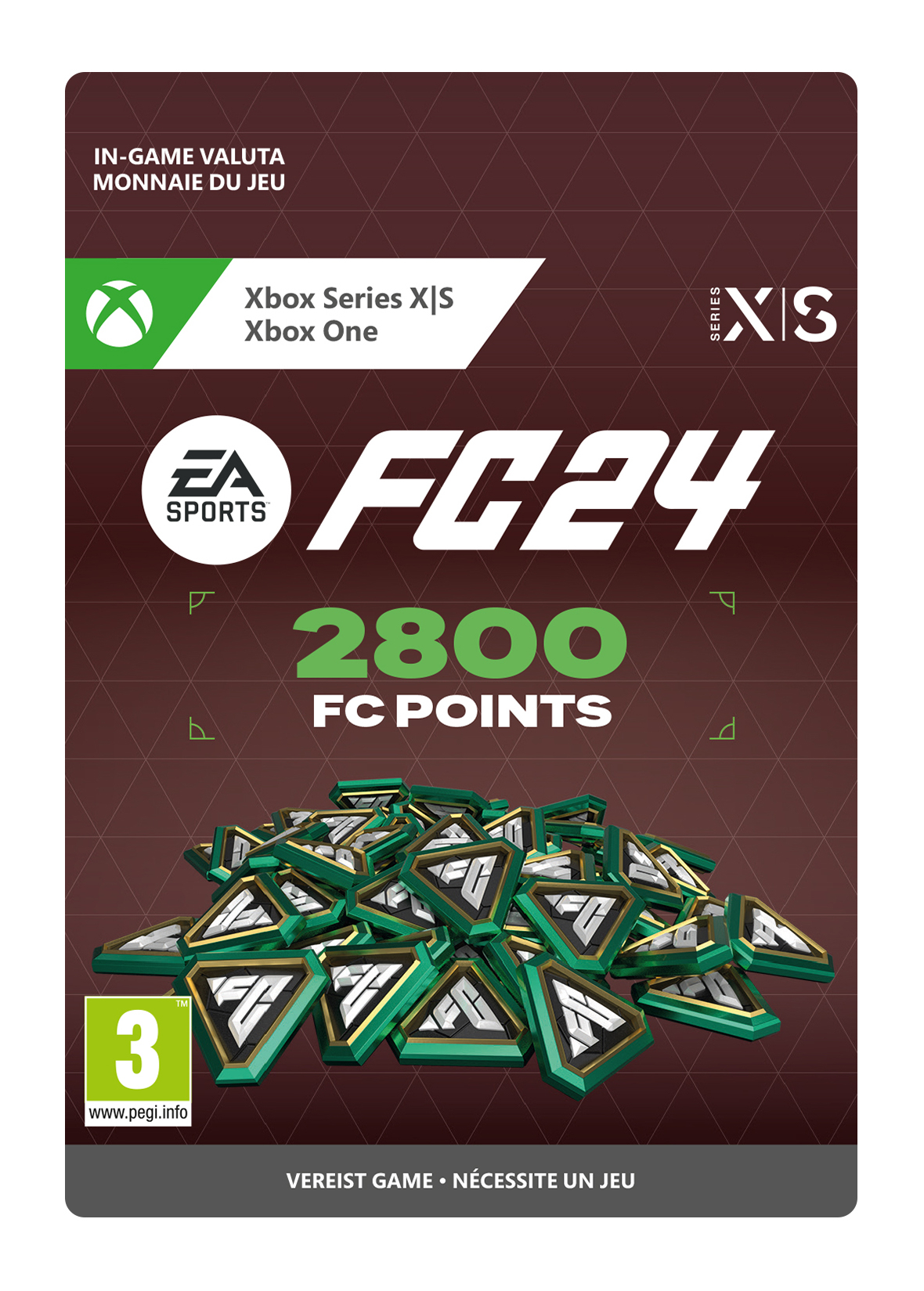 2800 Xbox EA FC 24 Points (Direct Digitaal Geleverd) XboxLiveKaarten.nl