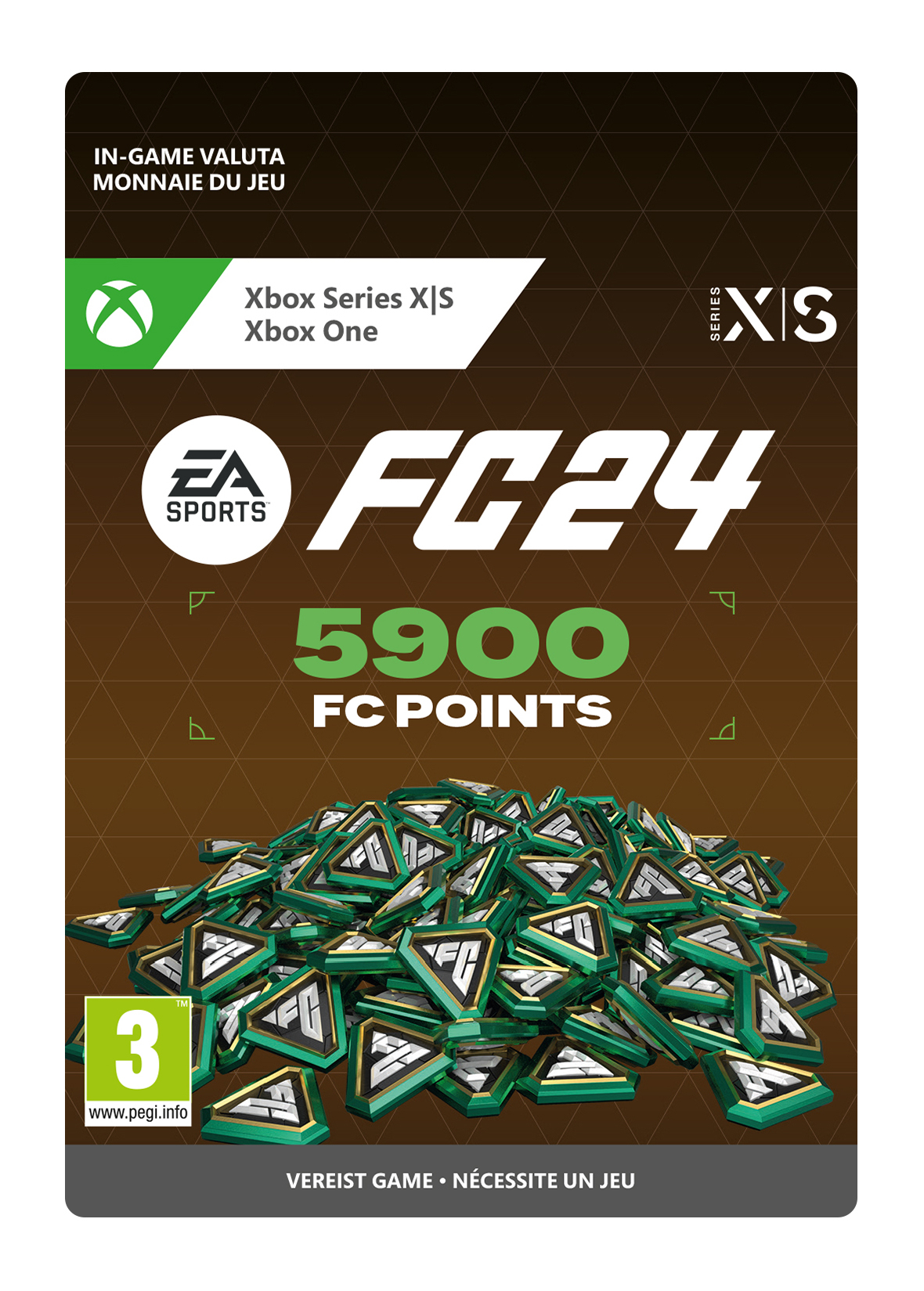 5900 Xbox EA FC 24 Points (Direct Digitaal Geleverd) XboxLiveKaarten.nl