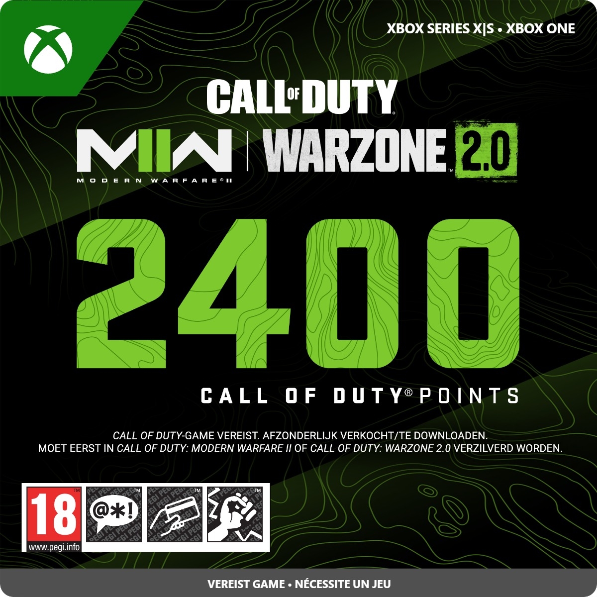 2400 Xbox Call of Duty Points (Direct Digitaal Geleverd) XboxLiveKaarten.nl