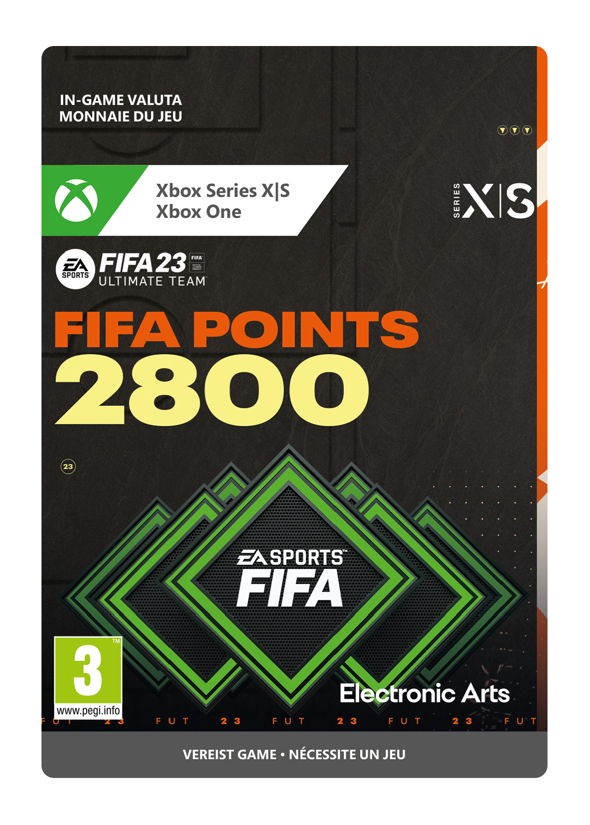 2800 Xbox FIFA 23 Points - Xbox Series X|S/One (direct digitaal geleverd) XboxLiveKaarten.nl