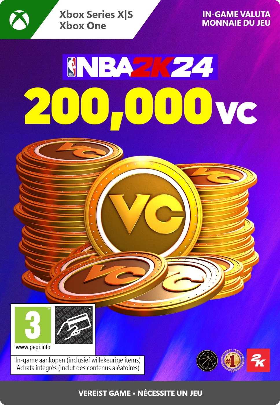 200.000 Xbox NBA 2K24 VC - Xbox Series X|S/One (direct digitaal geleverd)