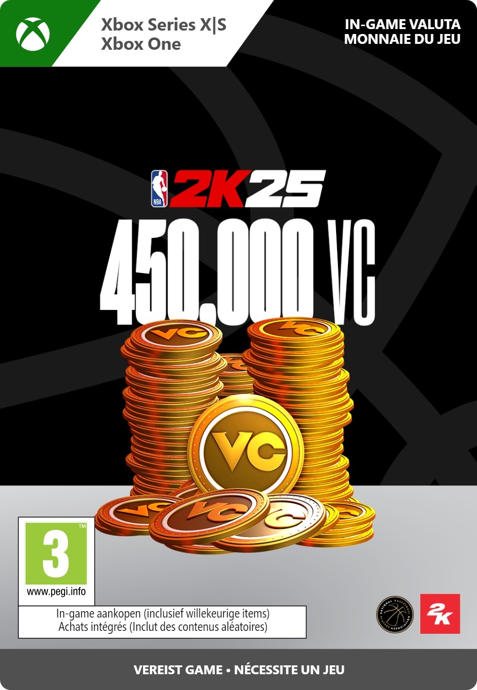 450000 Xbox NBA 2K25 VC - Xbox Series X|S/One (direct digitaal geleverd) XboxLiveKaarten.nl