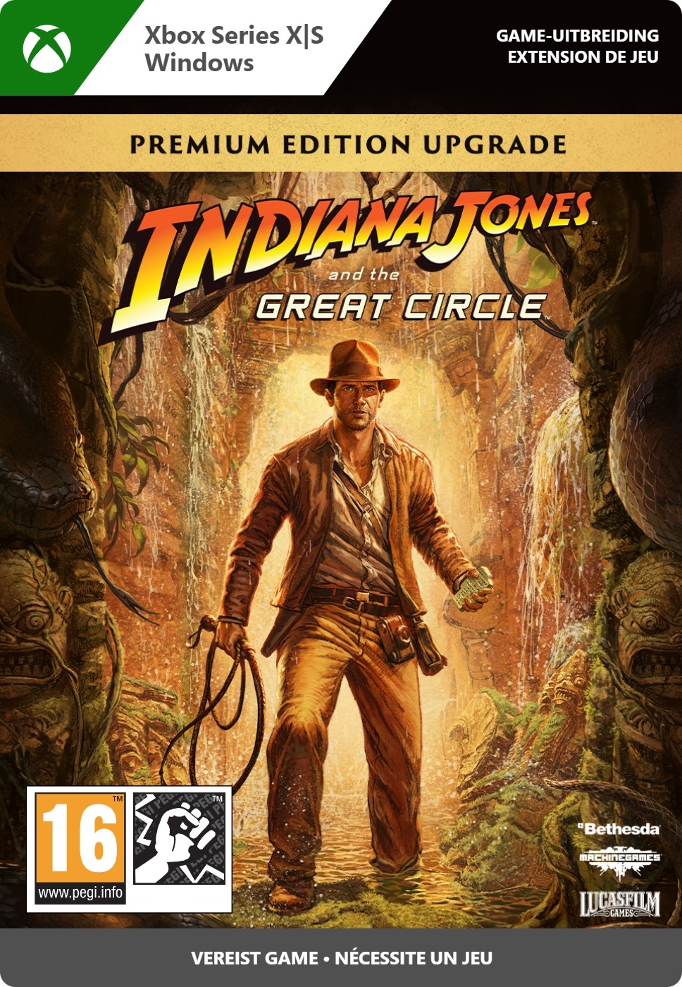 Indiana Jones and the Great Circle Premium Upgrade Edition PRE-ORDER - Xbox Series X|S/Win10 (digitale game) XboxLiveKaarten.nl