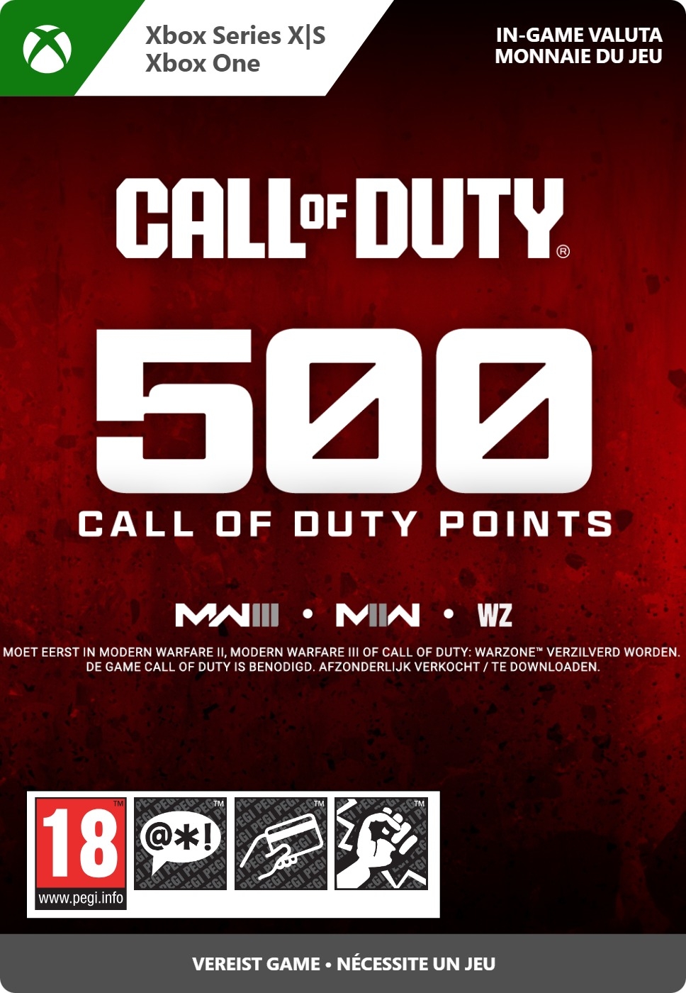 500 Xbox Call of Duty Points