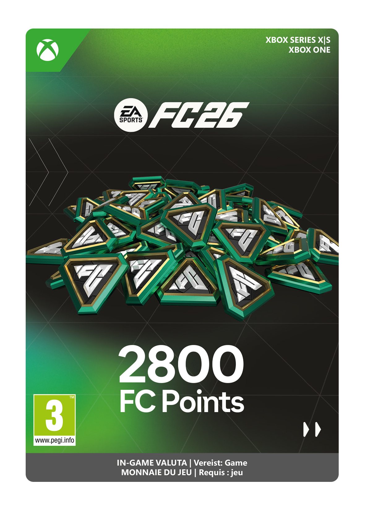 2800 Xbox EA Sports FC 26 Points