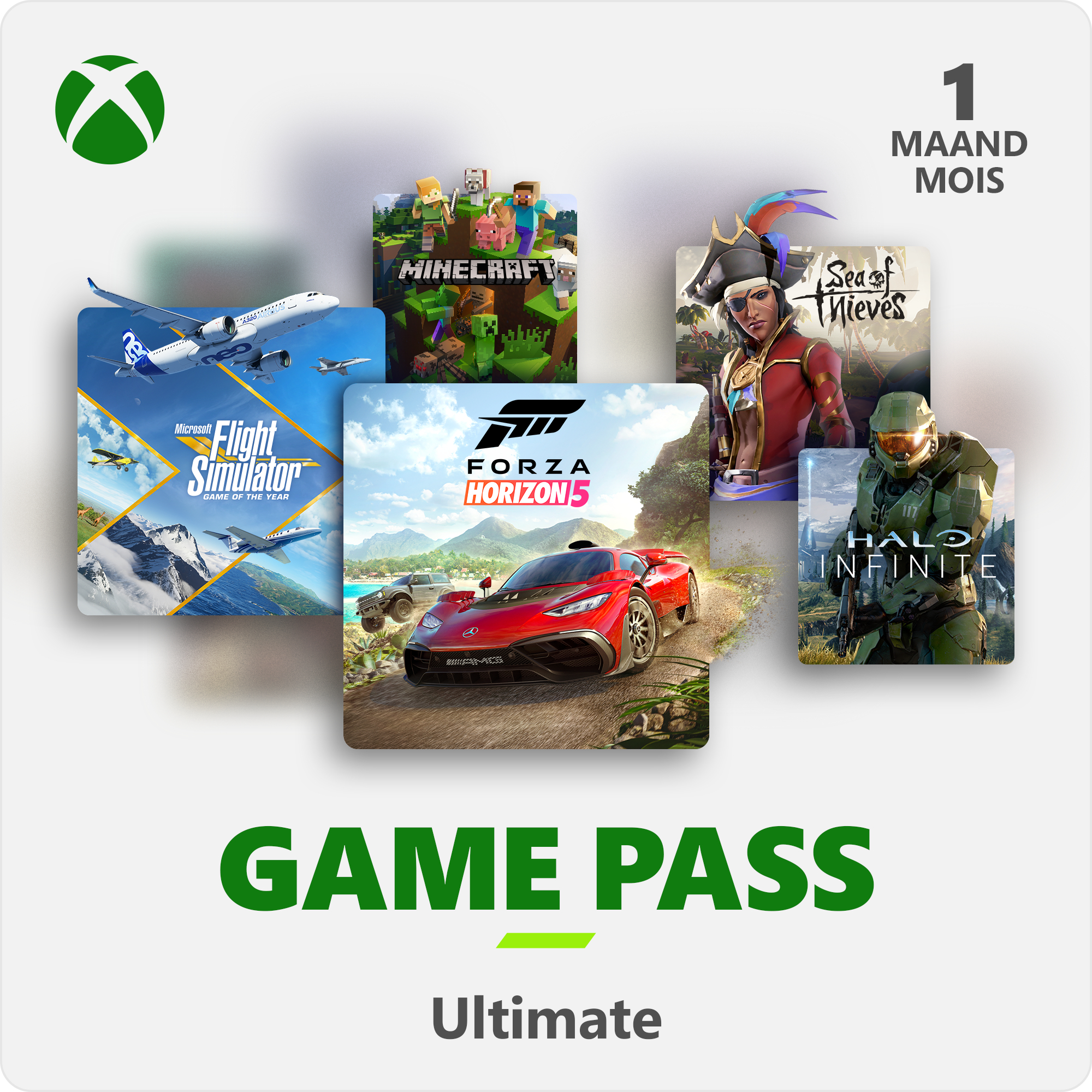 Xbox Game Pass Ultimate 1 maand (Direct Digitaal Geleverd) - XboxLiveKaarten.nl
