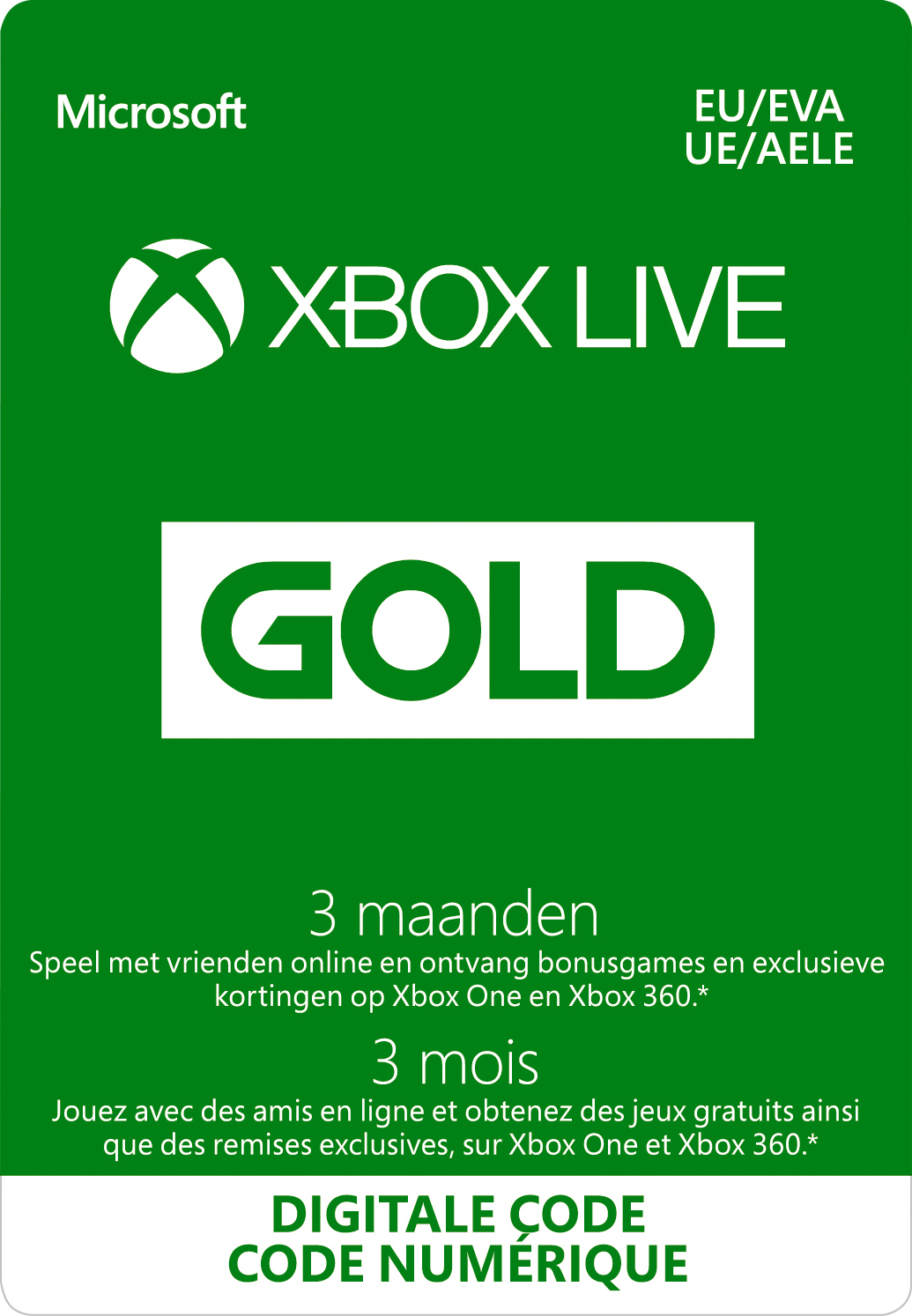 Xbox Live Gold 3 Maanden EU