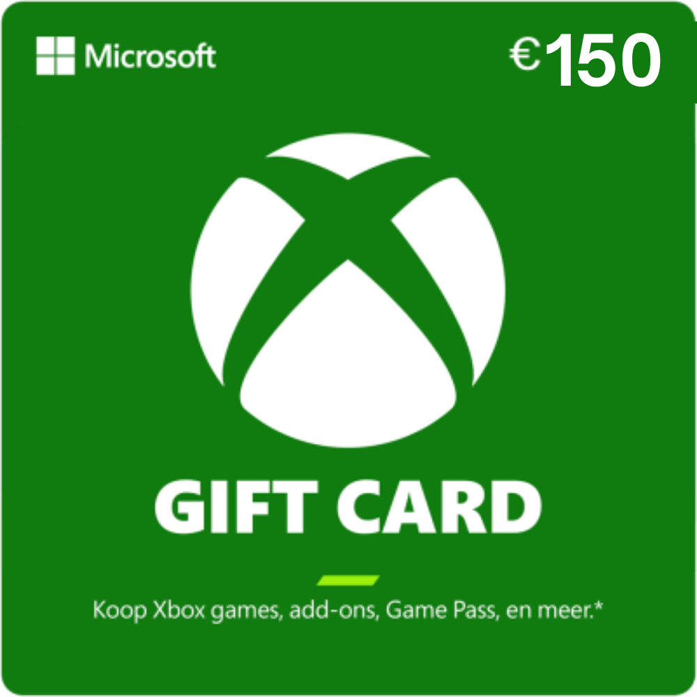 Xbox Gift Card 150 euro (digitaal)